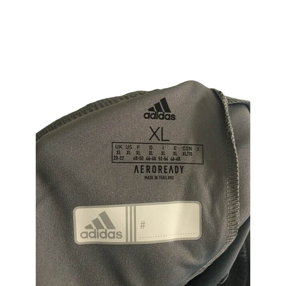 Adidas Athletic Shorts Women's Size XL Gray Aeroready Show Running